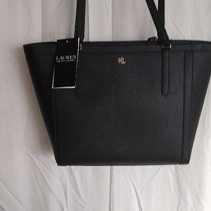 Ralph Lauren Black with gold detail Hand bag